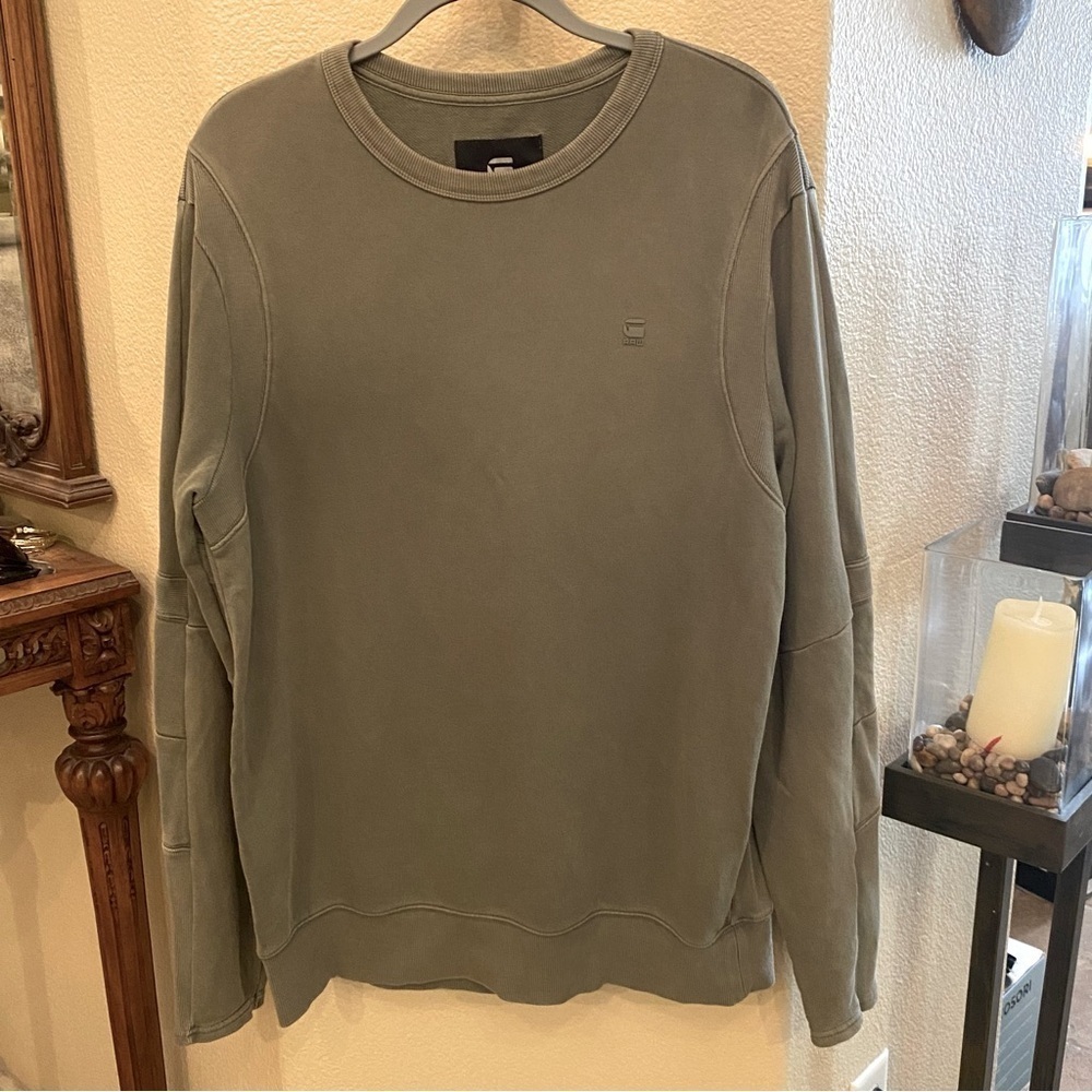 G-STAR Men Light Olive Sweater Size XL